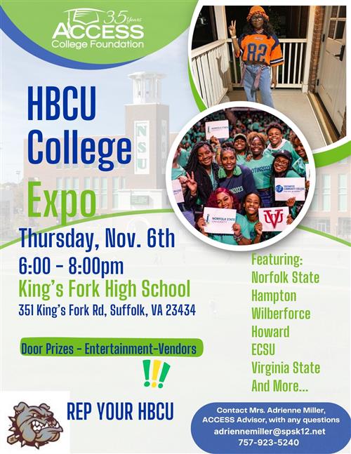 HBCU College Expo Nov. 6 at 6PM KFHS